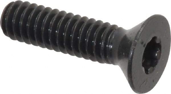 Camcar - 1/4-20 UNC Torx Plus Drive, 82° Flat Screw - Alloy Steel, Black Oxide Finish, Fully Threaded, 1" OAL - Apex Tool & Supply