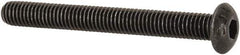 Value Collection - #10-32 UNF Hex Socket Drive, Button Screw - Alloy Steel, Black Oxide Finish, Fully Threaded, 1-3/4" Length Under Head - Apex Tool & Supply