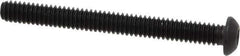 Value Collection - 1/4-20 UNC Hex Socket Drive, Button Screw - Alloy Steel, Black Oxide Finish, Fully Threaded, 2-1/2" Length Under Head - Apex Tool & Supply
