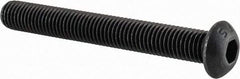 Value Collection - 1/4-28 UNF Hex Socket Drive, Button Screw - Alloy Steel, Black Oxide Finish, Fully Threaded, 2" Length Under Head - Apex Tool & Supply