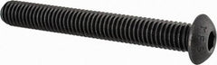 Value Collection - 3/8-16 UNC Hex Socket Drive, Button Screw - Alloy Steel, Black Oxide Finish, Fully Threaded, 3" Length Under Head - Apex Tool & Supply