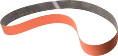 3M - 2" Wide x 60" OAL, 80 Grit, Ceramic Abrasive Belt - Ceramic, Medium, Coated, YF Weighted Cloth Backing, Wet/Dry, Series 777F - Apex Tool & Supply