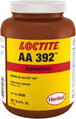 Loctite - 33.18 oz Bottle Two Part Acrylic Adhesive - 15 min Working Time, 2,500 psi Shear Strength - Apex Tool & Supply