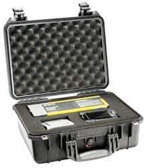 Pelican Products, Inc. - 13" Wide x 13" Deep x 6-53/64" High, Clamshell Hard Case - Black, Plastic - Apex Tool & Supply