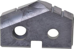 Allied Machine and Engineering - 27/32" Diam x 5/32" Thick, Seat Code 1, 132° Included Angle Spade Drill Insert - TiAlN Coated, Carbide, Grade K20, Series T-A - Apex Tool & Supply