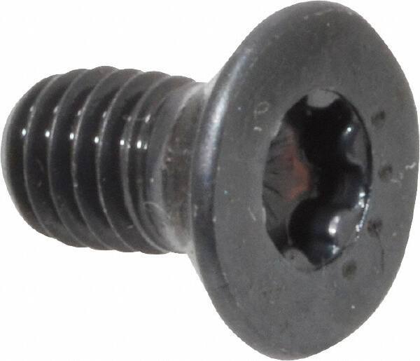Camcar - #10-32 UNF Torx Plus Drive, 82° Flat Screw - Alloy Steel, Black Oxide Finish, Fully Threaded, 3/8" OAL - Apex Tool & Supply