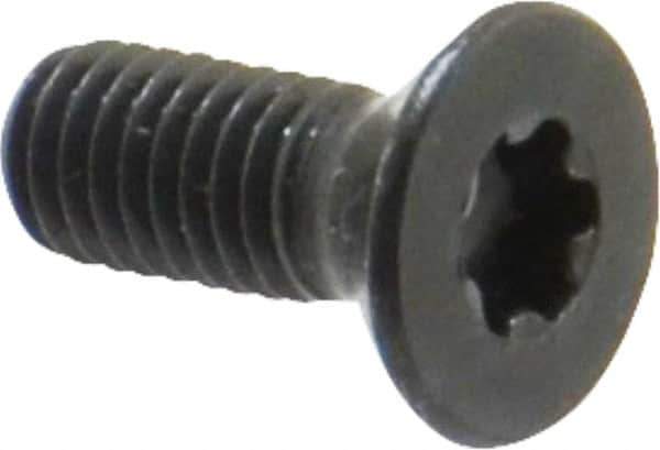 Camcar - #10-32 UNF Torx Plus Drive, 82° Flat Screw - Alloy Steel, Black Oxide Finish, Fully Threaded, 1/2" OAL - Apex Tool & Supply
