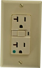 Cooper Wiring Devices - 1 Phase, 5-20R NEMA, 125 VAC, 20 Amp, Self Grounding, GFCI Receptacle - 2 Pole, Back and Side Wiring, Tamper Resistant, Hospital Grade - Apex Tool & Supply