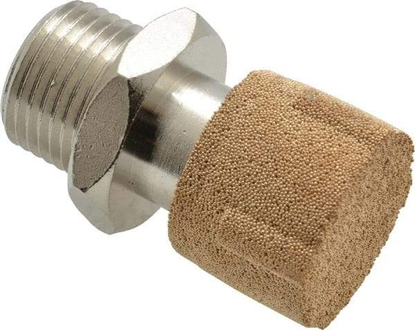 Legris - 3/8 NPT, 20.5mm OAL, Muffler - 175 Max psi, 36 CFM, 84 Decibel Rating, Polyethylene - Apex Tool & Supply