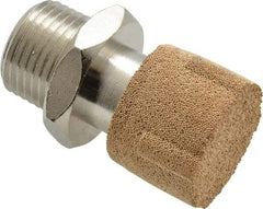 Legris - 3/8 NPT, 20.5mm OAL, Muffler - 175 Max psi, 36 CFM, 84 Decibel Rating, Polyethylene - Apex Tool & Supply