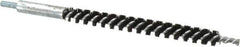 Schaefer Brush - 4" Brush Length, 3/8" Diam, Nylon Single Stem, Single Spiral Condenser Tube Brush - 6-1/4" Long, Nylon, 8-32 Male Connection - Apex Tool & Supply
