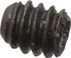 Made in USA - #2-56 UNC, 3/32" Length Under Head, Cup Point Set Screw - Grade 8 Alloy Steel, 0.035" Key - Apex Tool & Supply