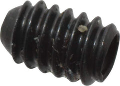 Made in USA - #2-56 UNC, 1/8" Length Under Head, Cup Point Set Screw - Grade 8 Alloy Steel, 0.035" Key - Apex Tool & Supply