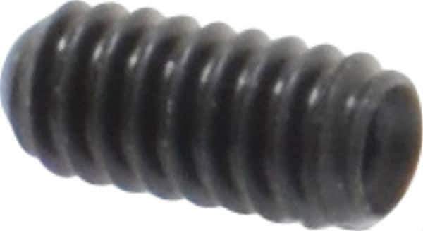 Made in USA - #2-56 UNC, 3/16" Length Under Head, Cup Point Set Screw - Grade 8 Alloy Steel, 0.035" Key - Apex Tool & Supply