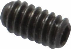 Made in USA - #3-48 UNC, 3/16" Length Under Head, Cup Point Set Screw - Grade 8 Alloy Steel, 0.05" Key - Apex Tool & Supply