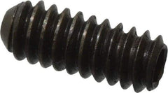 Made in USA - #3-48 UNC, 1/4" Length Under Head, Cup Point Set Screw - Grade 8 Alloy Steel, 0.05" Key - Apex Tool & Supply
