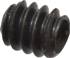 Made in USA - #4-40 UNC, 1/8" Length Under Head, Cup Point Set Screw - Grade 8 Alloy Steel, 0.05" Key - Apex Tool & Supply