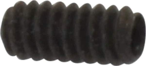 Made in USA - #4-40 UNC, 1/4" Length Under Head, Cup Point Set Screw - Grade 8 Alloy Steel, 0.05" Key - Apex Tool & Supply