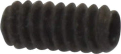 Made in USA - #4-40 UNC, 1/4" Length Under Head, Cup Point Set Screw - Grade 8 Alloy Steel, 0.05" Key - Apex Tool & Supply