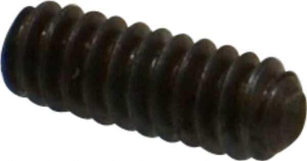 Made in USA - #4-40 UNC, 5/16" Length Under Head, Cup Point Set Screw - Grade 8 Alloy Steel, 0.05" Key - Apex Tool & Supply