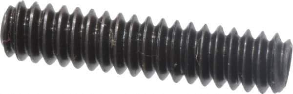 Made in USA - #4-40 UNC, 1/2" Length Under Head, Cup Point Set Screw - Grade 8 Alloy Steel, 0.05" Key - Apex Tool & Supply