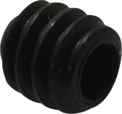 Made in USA - #5-40 UNC, 1/8" Length Under Head, Cup Point Set Screw - Grade 8 Alloy Steel, 1/16" Key - Apex Tool & Supply