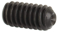 Made in USA - #5-40 UNC, 1/4" Length Under Head, Cup Point Set Screw - Grade 8 Alloy Steel, 1/16" Key - Apex Tool & Supply