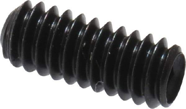 Made in USA - #5-40 UNC, 5/16" Length Under Head, Cup Point Set Screw - Grade 8 Alloy Steel, 1/16" Key - Apex Tool & Supply