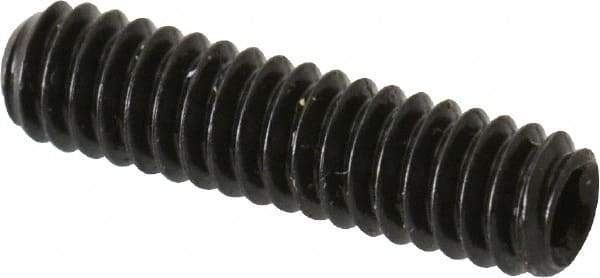Made in USA - #5-40 UNC, 1/2" Length Under Head, Cup Point Set Screw - Grade 8 Alloy Steel, 1/16" Key - Apex Tool & Supply