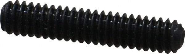 Made in USA - #5-40 UNC, 5/8" Length Under Head, Cup Point Set Screw - Grade 8 Alloy Steel, 1/16" Key - Apex Tool & Supply