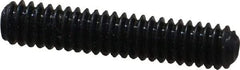 Made in USA - #5-40 UNC, 5/8" Length Under Head, Cup Point Set Screw - Grade 8 Alloy Steel, 1/16" Key - Apex Tool & Supply