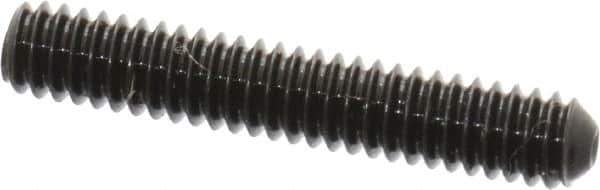 Made in USA - #5-40 UNC, 3/4" Length Under Head, Cup Point Set Screw - Grade 8 Alloy Steel, 1/16" Key - Apex Tool & Supply