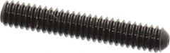 Made in USA - #5-40 UNC, 3/4" Length Under Head, Cup Point Set Screw - Grade 8 Alloy Steel, 1/16" Key - Apex Tool & Supply