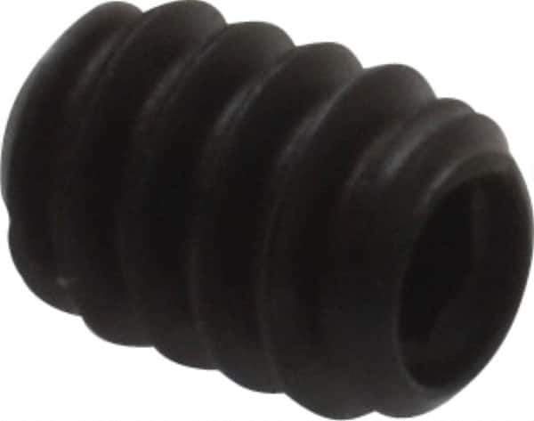 Made in USA - #6-32 UNC, 3/16" Length Under Head, Cup Point Set Screw - Grade 8 Alloy Steel, 1/16" Key - Apex Tool & Supply