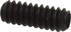 Made in USA - #6-32 UNC, 3/8" Length Under Head, Cup Point Set Screw - Grade 8 Alloy Steel, 1/16" Key - Apex Tool & Supply