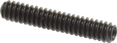 Made in USA - #6-32 UNC, 3/4" Length Under Head, Cup Point Set Screw - Grade 8 Alloy Steel, 1/16" Key - Apex Tool & Supply