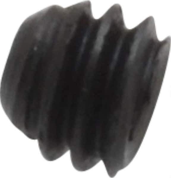 Made in USA - #8-32 UNC, 1/8" Length Under Head, Cup Point Set Screw - Grade 8 Alloy Steel, 5/64" Key - Apex Tool & Supply