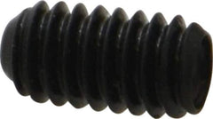 Made in USA - #8-32 UNC, 5/16" Length Under Head, Cup Point Set Screw - Grade 8 Alloy Steel, 5/64" Key - Apex Tool & Supply