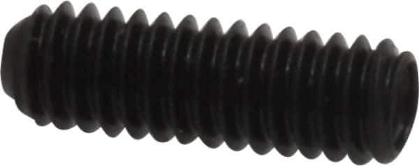 Made in USA - #8-32 UNC, 1/2" Length Under Head, Cup Point Set Screw - Grade 8 Alloy Steel, 5/64" Key - Apex Tool & Supply
