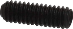 Made in USA - #8-32 UNC, 1/2" Length Under Head, Cup Point Set Screw - Grade 8 Alloy Steel, 5/64" Key - Apex Tool & Supply