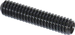 Made in USA - #8-32 UNC, 3/4" Length Under Head, Cup Point Set Screw - Grade 8 Alloy Steel, 5/64" Key - Apex Tool & Supply