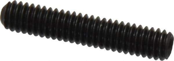 Made in USA - #8-32 UNC, 7/8" Length Under Head, Cup Point Set Screw - Grade 8 Alloy Steel, 5/64" Key - Apex Tool & Supply