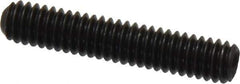 Made in USA - #8-32 UNC, 7/8" Length Under Head, Cup Point Set Screw - Grade 8 Alloy Steel, 5/64" Key - Apex Tool & Supply