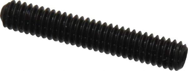 Made in USA - #8-32 UNC, 1" Length Under Head, Cup Point Set Screw - Grade 8 Alloy Steel, 5/64" Key - Apex Tool & Supply