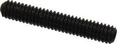 Made in USA - #8-32 UNC, 1" Length Under Head, Cup Point Set Screw - Grade 8 Alloy Steel, 5/64" Key - Apex Tool & Supply