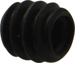 Made in USA - #10-24 UNC, 3/16" Length Under Head, Cup Point Set Screw - Grade 8 Alloy Steel, 3/32" Key - Apex Tool & Supply