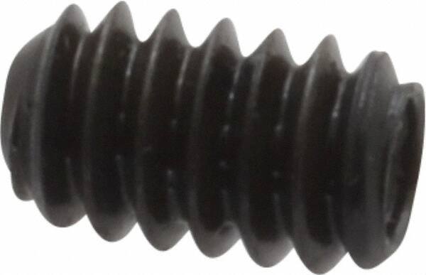 Made in USA - #10-24 UNC, 5/16" Length Under Head, Cup Point Set Screw - Grade 8 Alloy Steel, 3/32" Key - Apex Tool & Supply