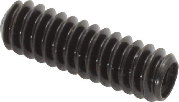 Made in USA - #10-24 UNC, 5/8" Length Under Head, Cup Point Set Screw - Grade 8 Alloy Steel, 3/32" Key - Apex Tool & Supply