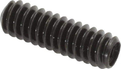 Made in USA - #10-24 UNC, 5/8" Length Under Head, Cup Point Set Screw - Grade 8 Alloy Steel, 3/32" Key - Apex Tool & Supply
