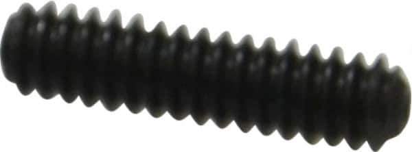 Made in USA - #10-24 UNC, 3/4" Length Under Head, Cup Point Set Screw - Grade 8 Alloy Steel, 3/32" Key - Apex Tool & Supply